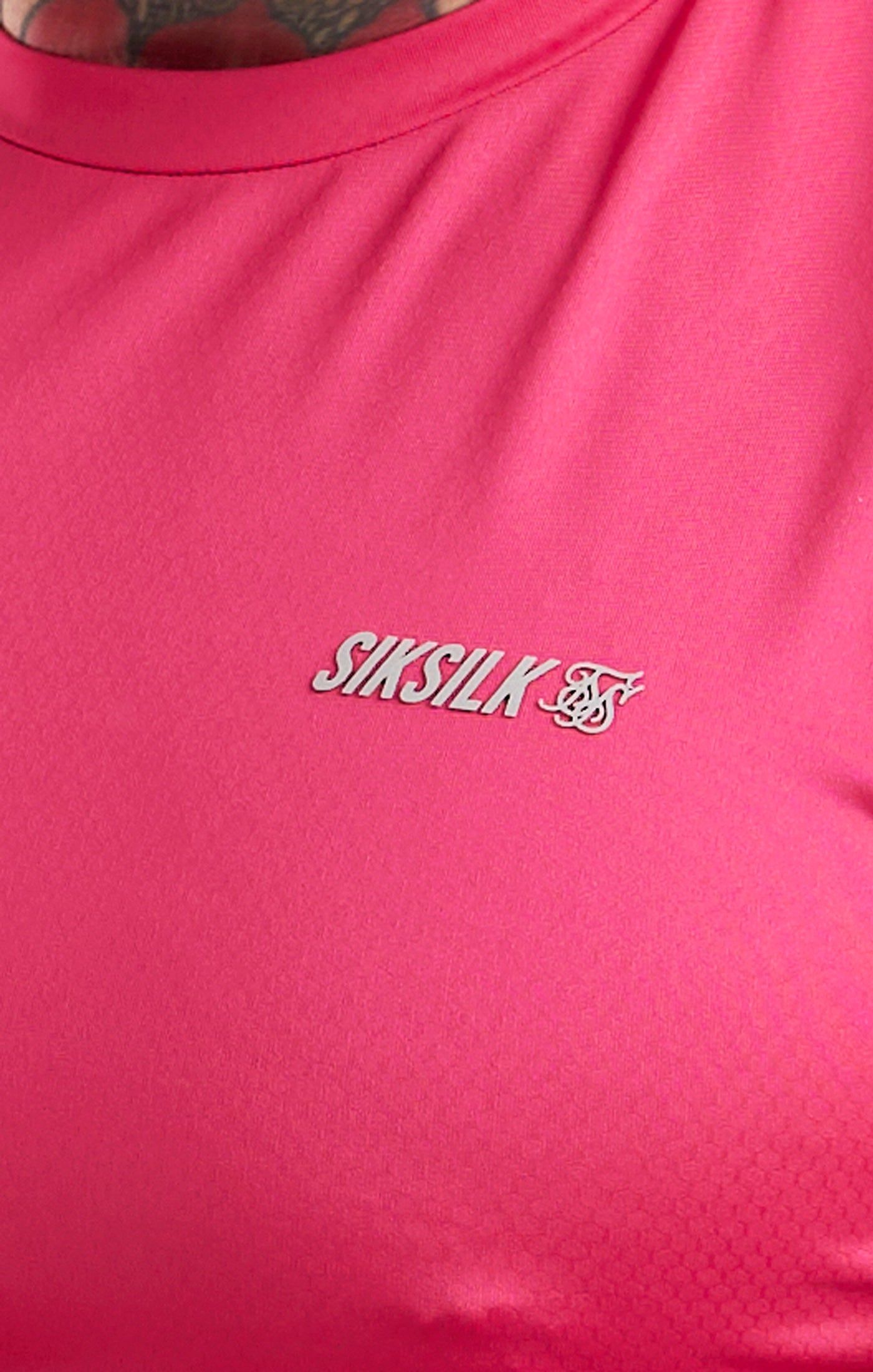 Pink Sports Poly T-Shirt sold by Siksilk product image thumbnail 2