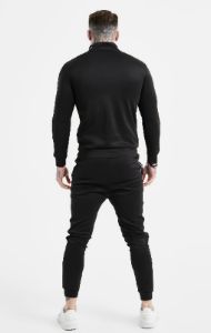 Black Taped Cuffed Jogger sold by Siksilk