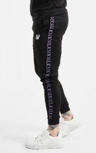 Black Taped Cuffed Jogger sold by Siksilk
