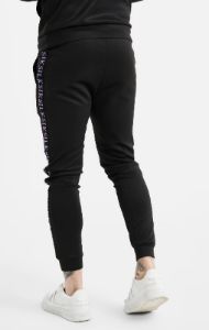 Black Taped Cuffed Jogger sold by Siksilk