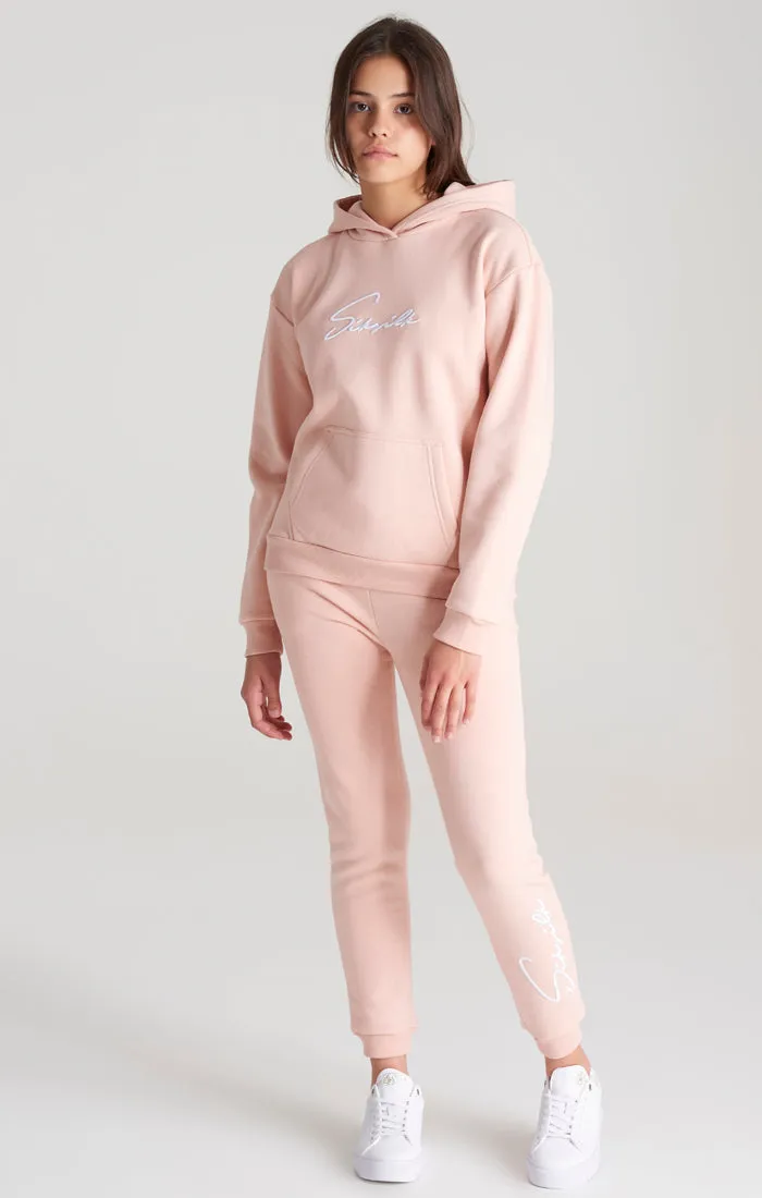 Girls Pink Signature Overhead Hoodie sold by Siksilk product image thumbnail 3