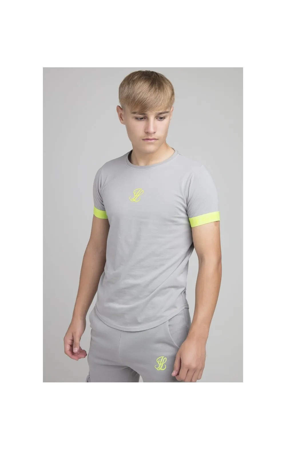 Boys Illusive Grey Taped T-Shirt sold by Siksilk product image thumbnail 4