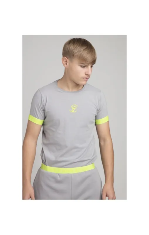 Boys Illusive Grey Taped T-Shirt sold by Siksilk