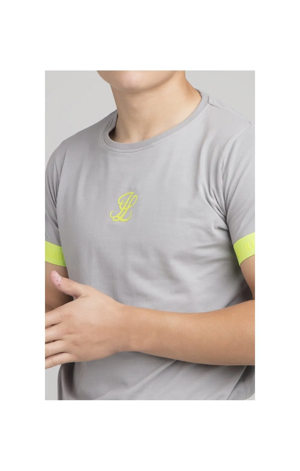 Boys Illusive Grey Taped T-Shirt sold by Siksilk product image thumbnail 2