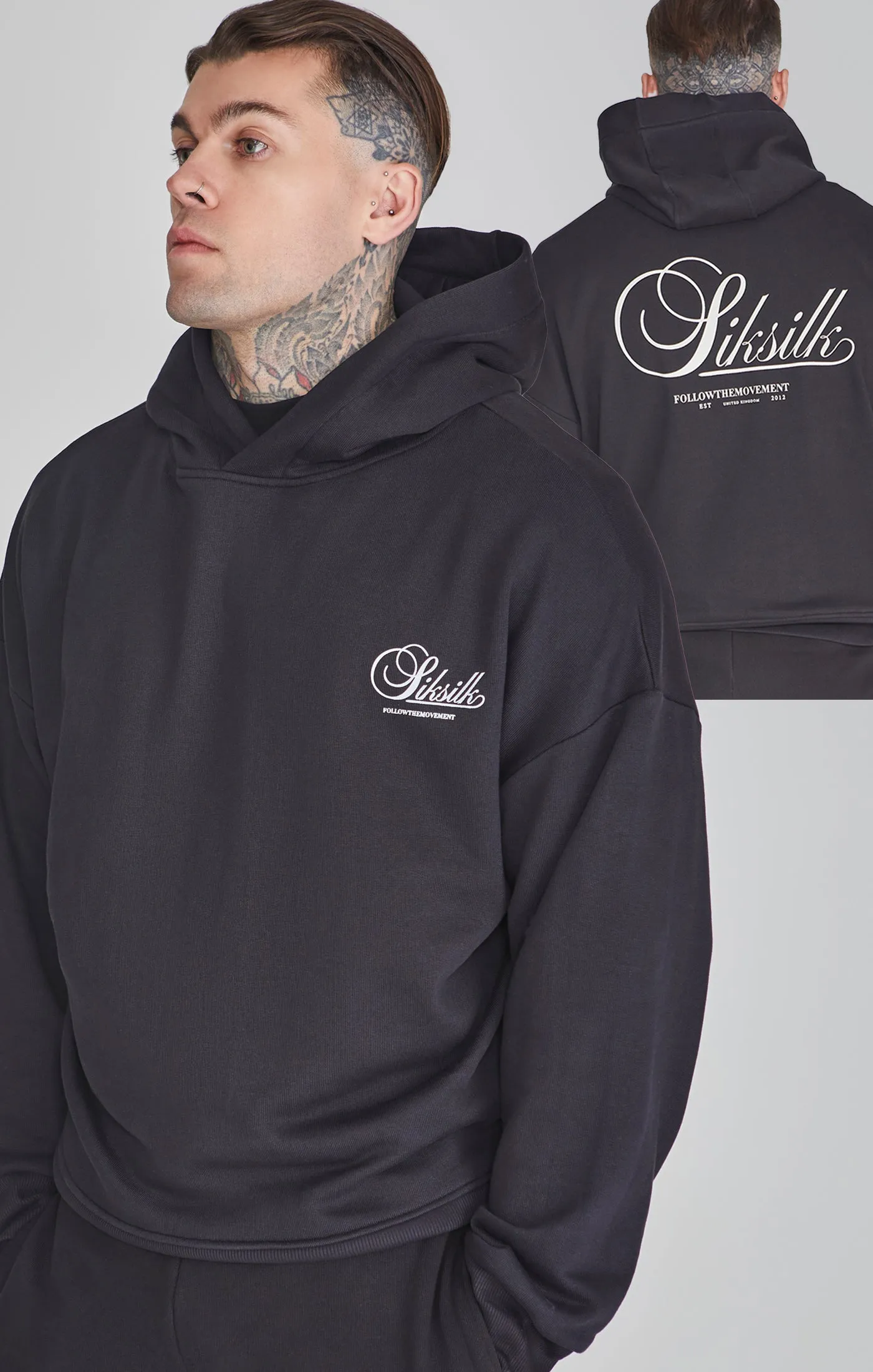 Black Graphic Hoodie sold by Siksilk