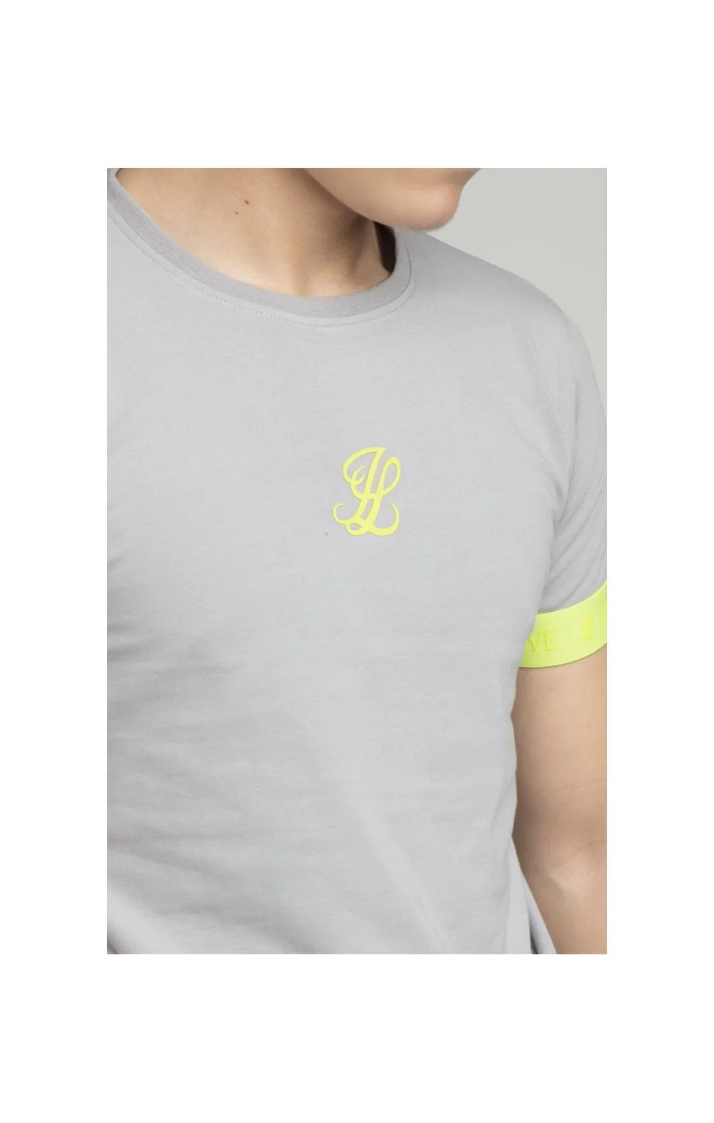 Boys Illusive Grey Taped T-Shirt sold by Siksilk product image thumbnail 3