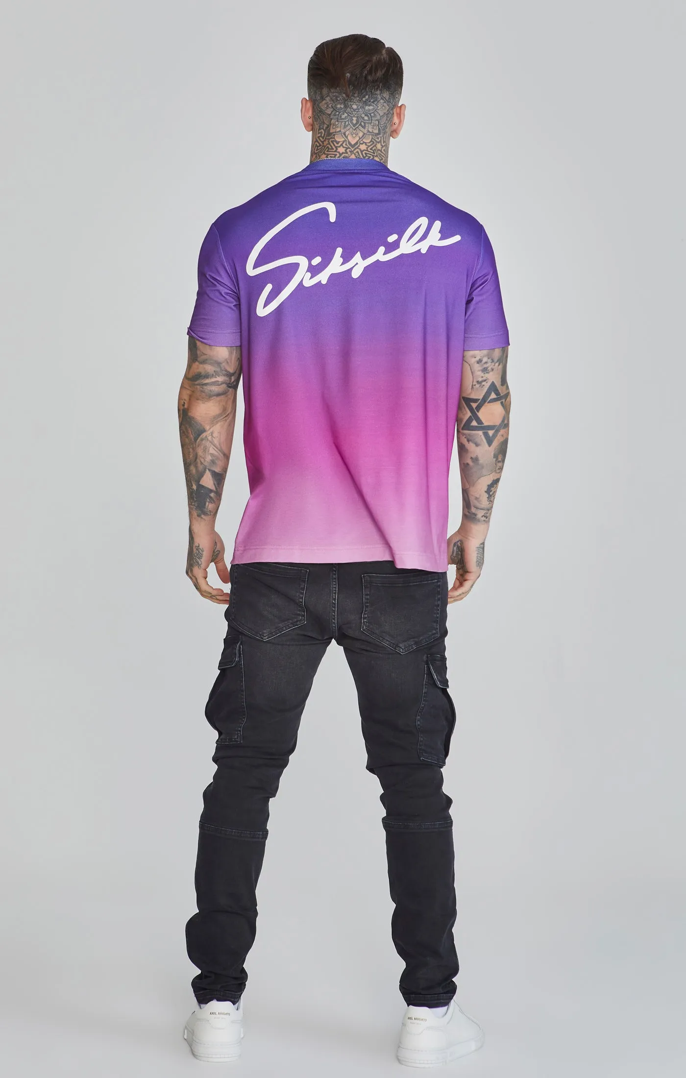 Fade Script T-Shirt sold by Siksilk product image thumbnail 5