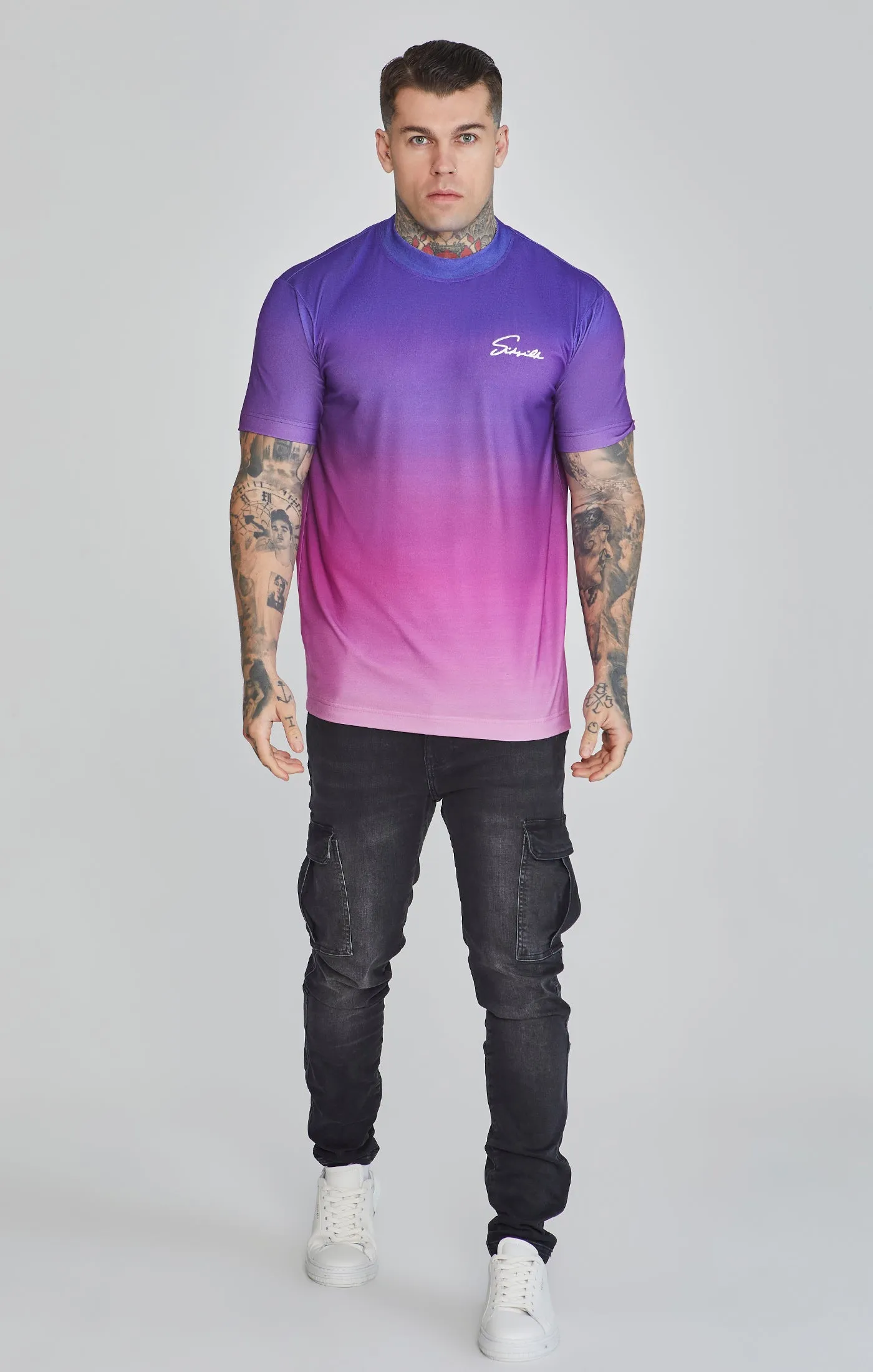 Fade Script T-Shirt sold by Siksilk product image thumbnail 2