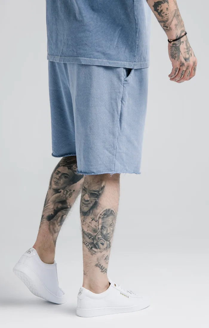 SikSilk Relaxed Shorts - Washed Blue sold by Siksilk product image thumbnail 3
