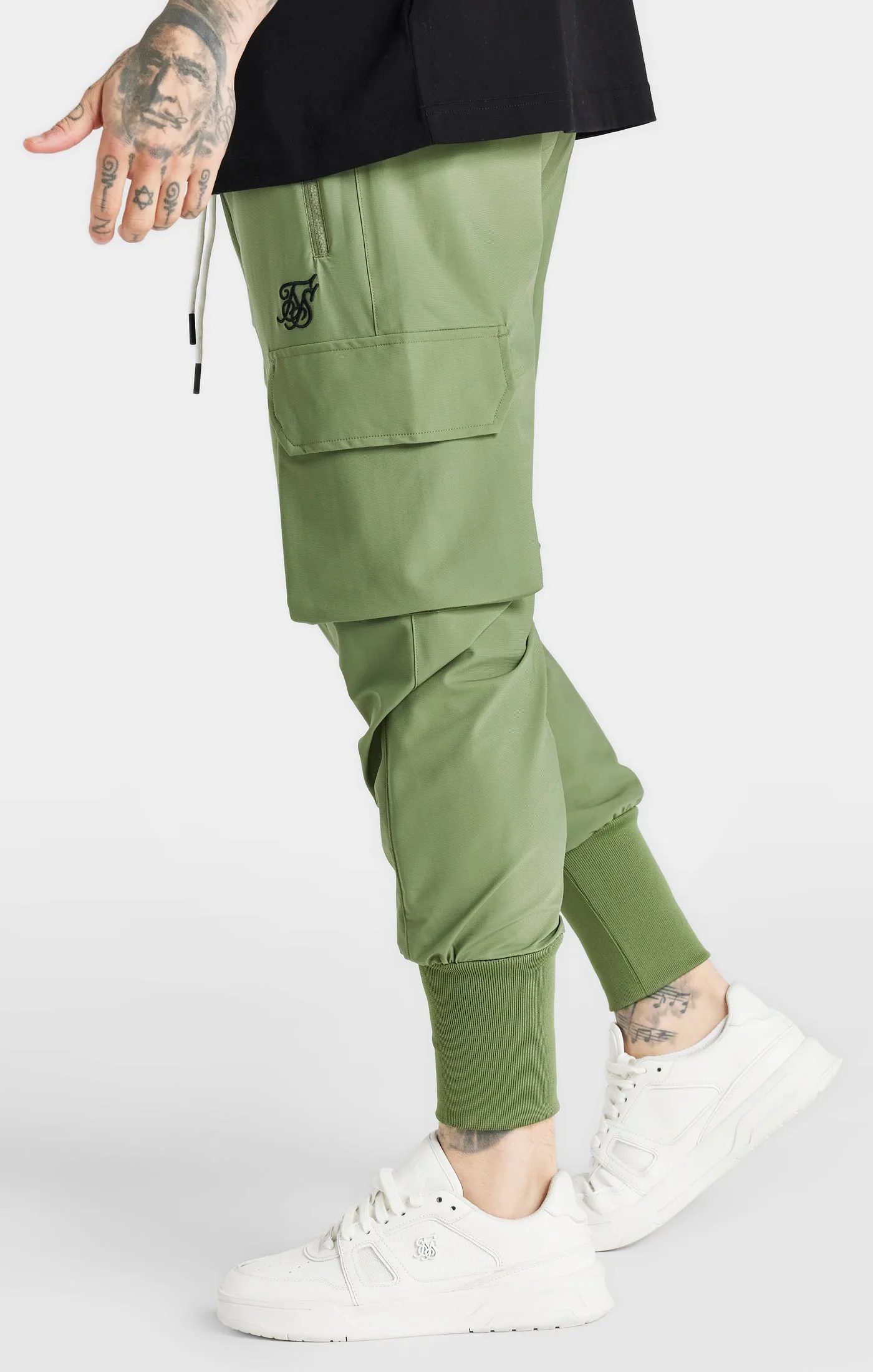 Khaki Tech Cargo Pant sold by Siksilk product image thumbnail 2