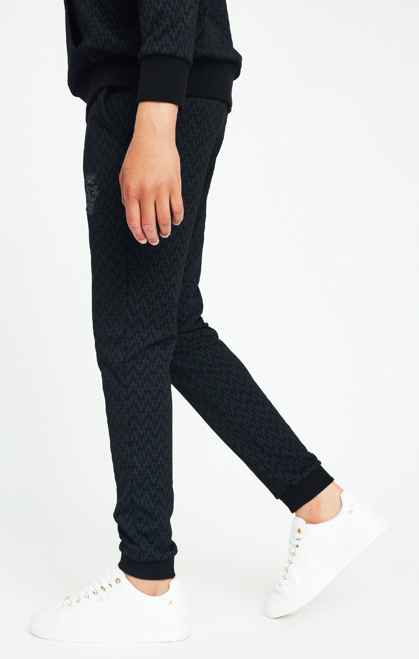 Boys Messi x SikSilk Black Print Cuffed Pant sold by Siksilk product image thumbnail 2