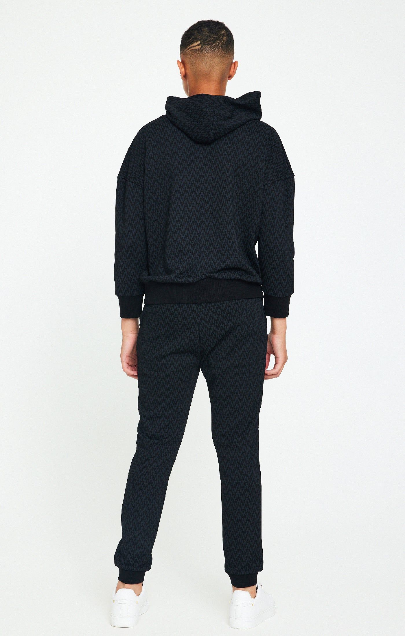 Boys Messi x SikSilk Black Print Cuffed Pant sold by Siksilk product image thumbnail 6