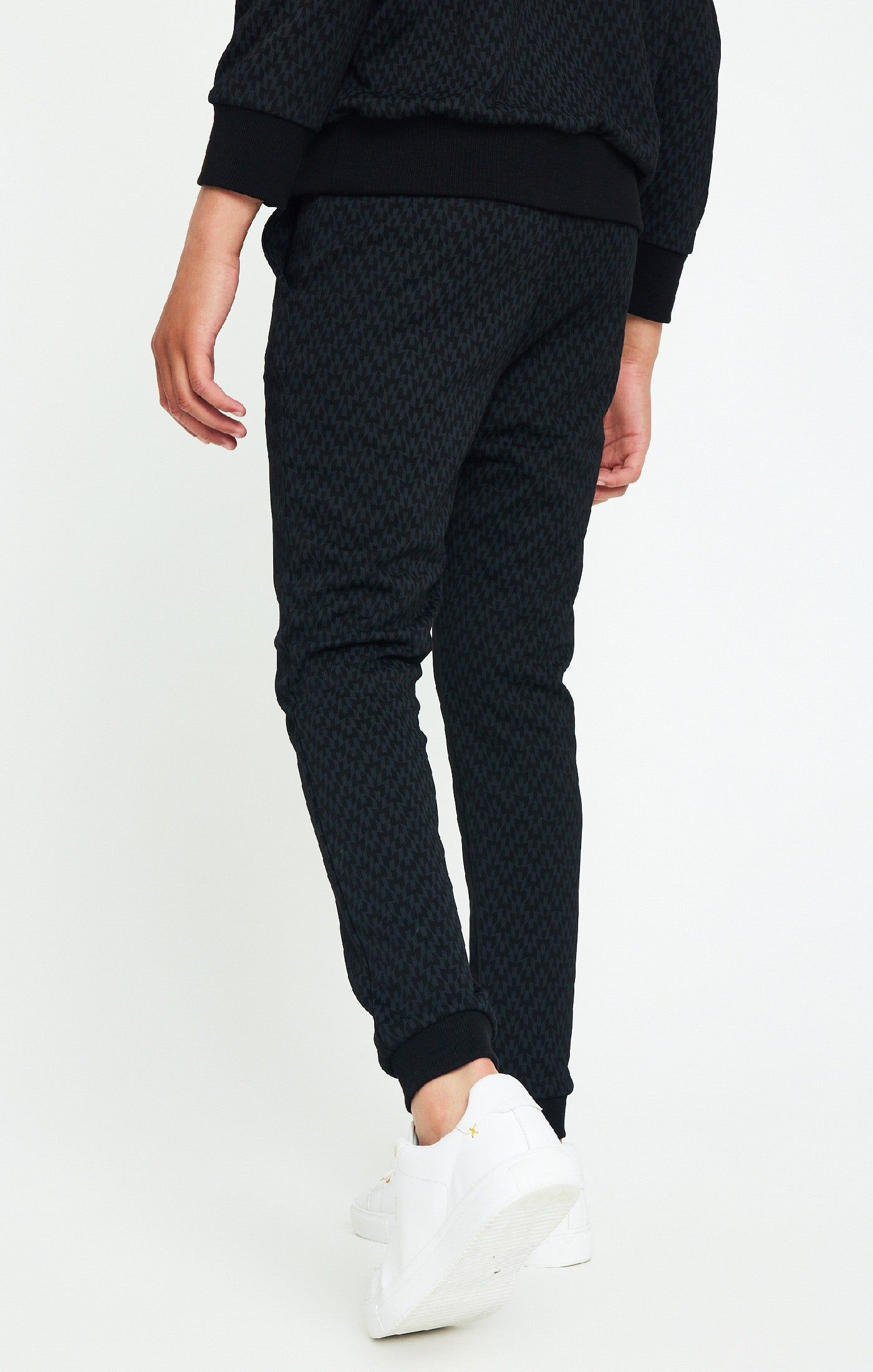Boys Messi x SikSilk Black Print Cuffed Pant sold by Siksilk product image thumbnail 3