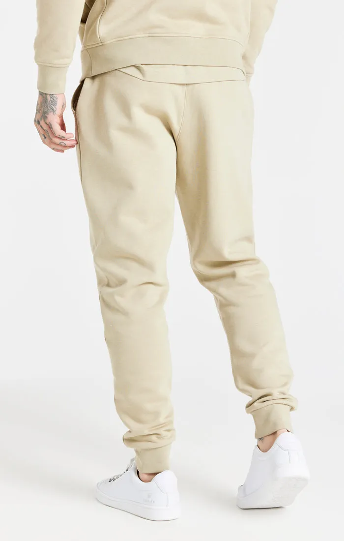 Beige Essential Fitted Jogger sold by Siksilk product image thumbnail 4