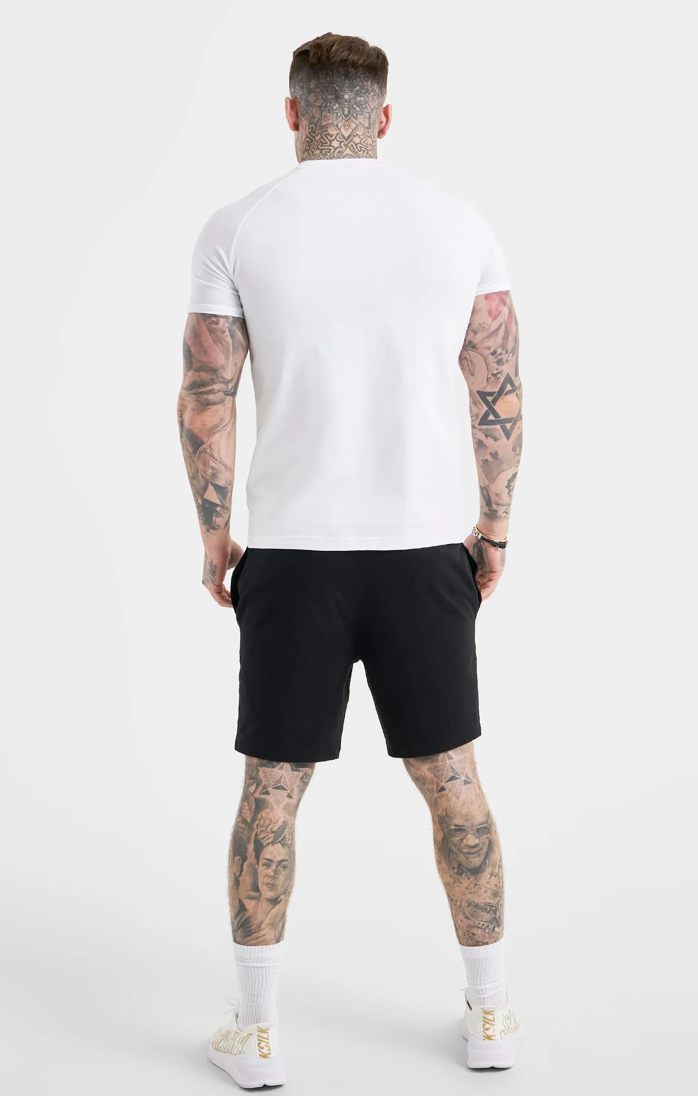 White Sports Short Sleeve T-Shirt sold by Siksilk product image thumbnail 5