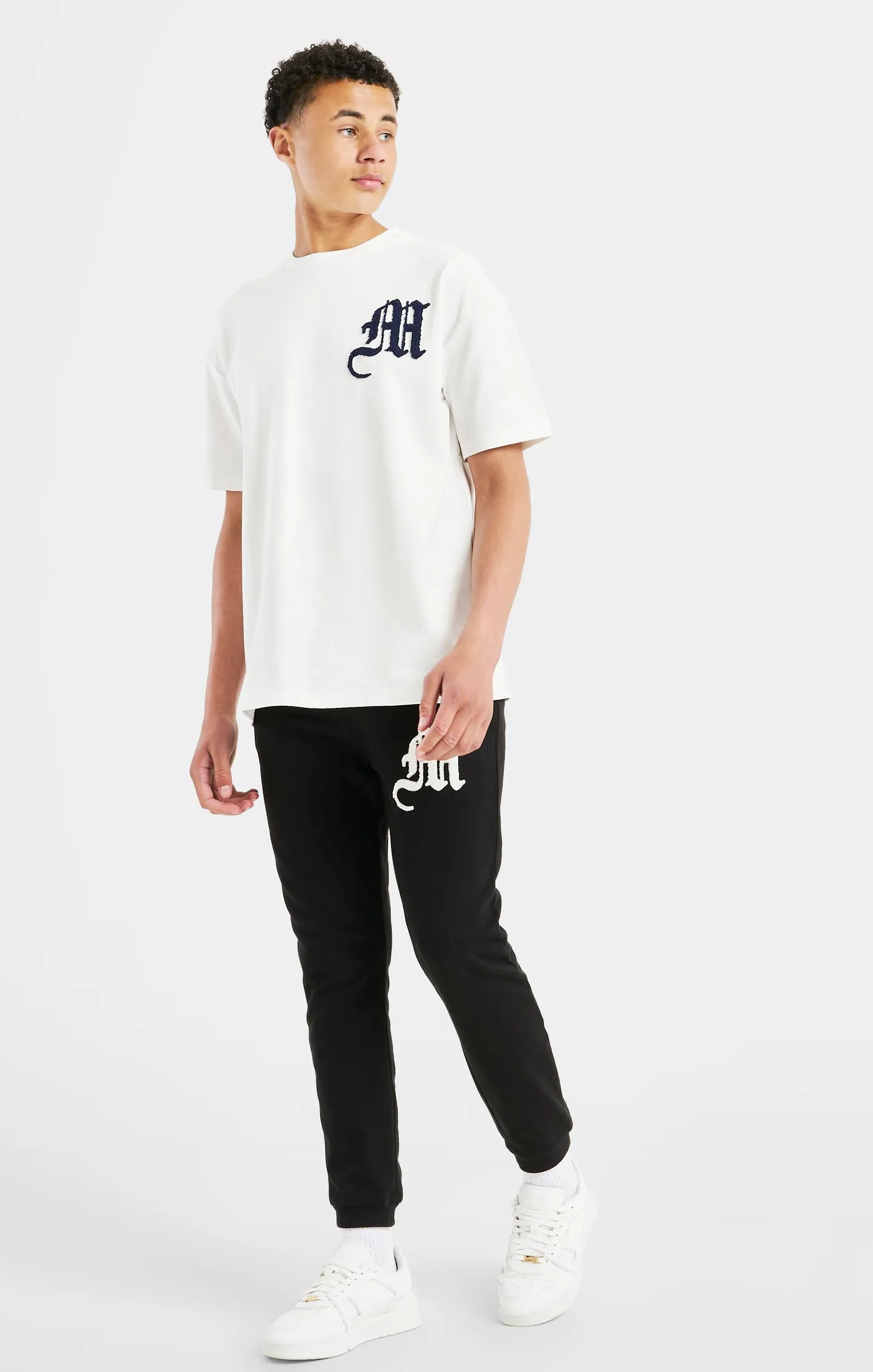 Boys Messi x SikSilk Ecru Lion Graphic Oversized T-Shirt sold by Siksilk product image thumbnail 3