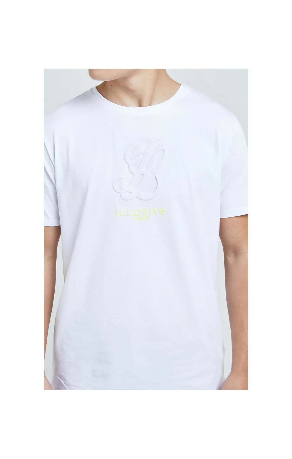 Illusive London Embossed Logo Tee - White sold by Siksilk product image thumbnail 2