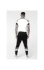 SikSilk Royal Venetian Sprint Tracksuit Pants – Black & Deep Red sold by Siksilk