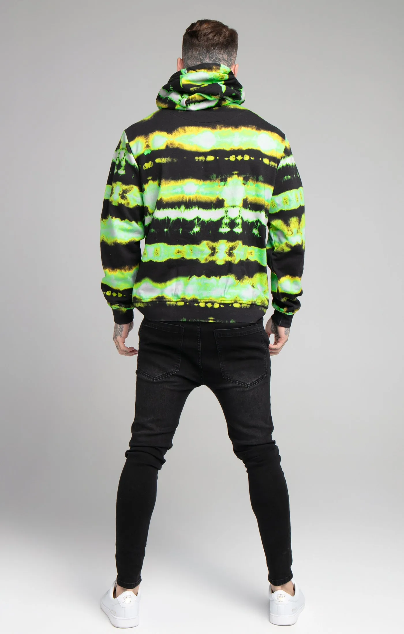 Black Tie Dye Rhinestone Hoodie sold by Siksilk product image thumbnail 5