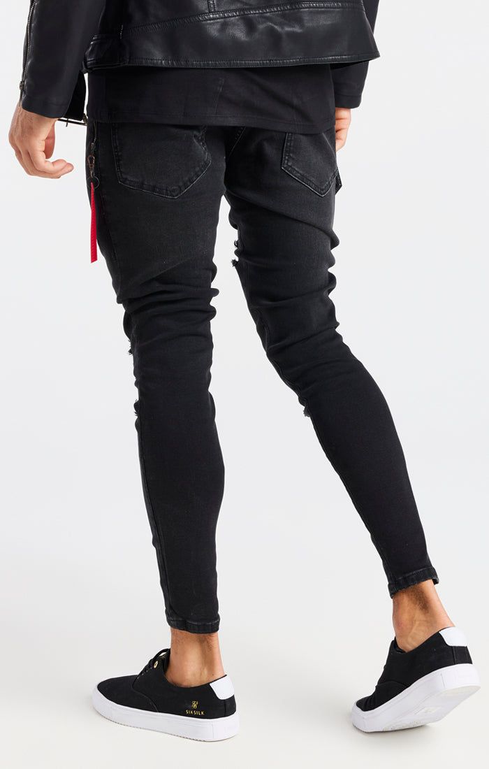 Black Flight Skinny Jean sold by Siksilk product image thumbnail 3