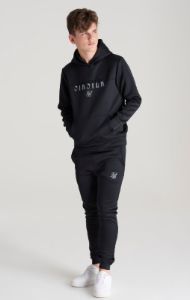 Boys Black Logo Jogger sold by Siksilk