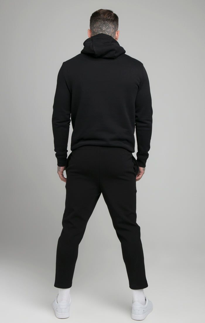 Black Debossed Print Overhead Hoodie sold by Siksilk product image thumbnail 3