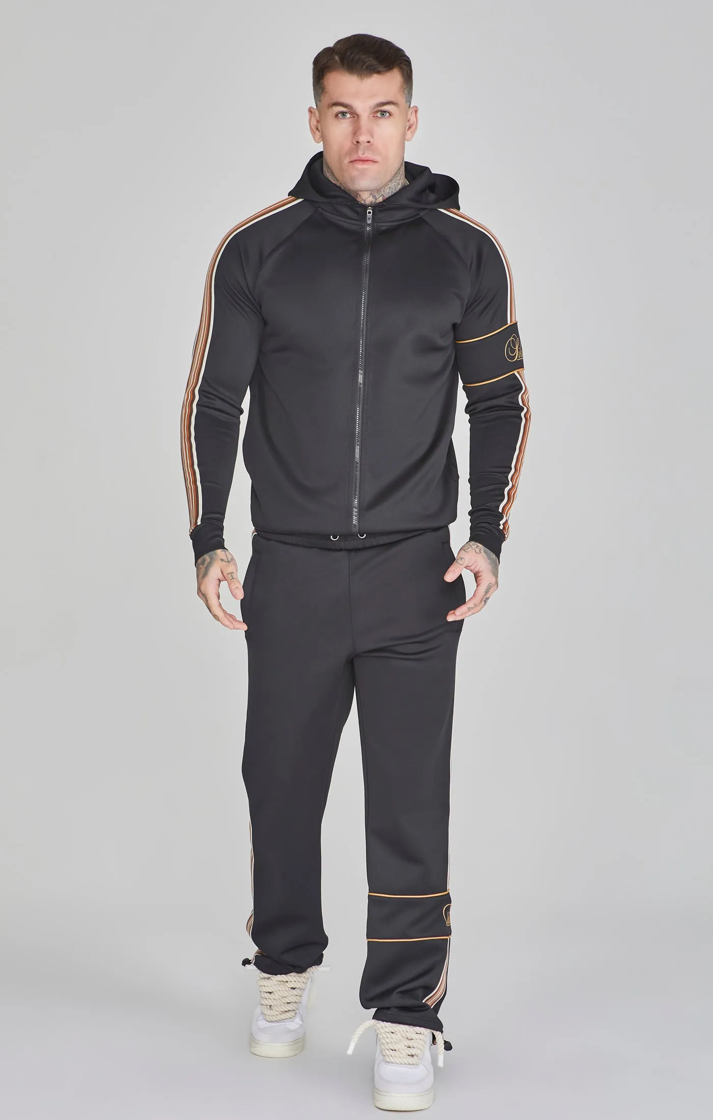 Black Full Zip Hoodie sold by Siksilk product image thumbnail 2