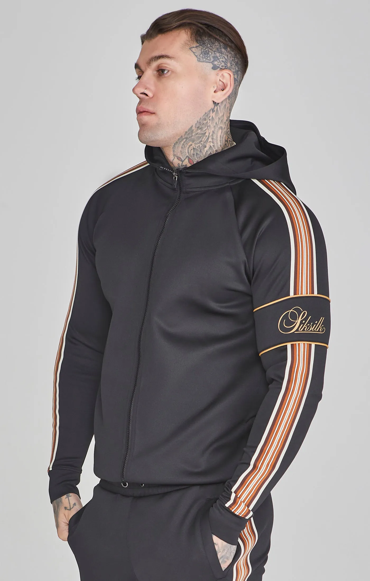 Black Full Zip Hoodie sold by Siksilk