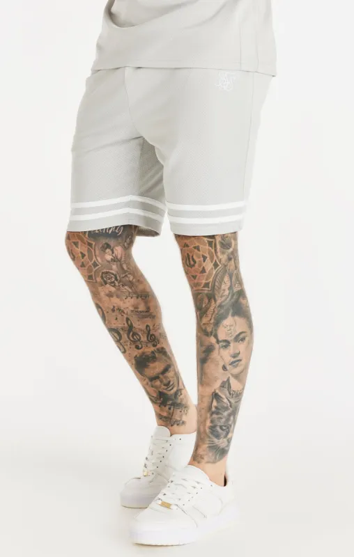 Grey Relaxed Mesh Bound Short sold by Siksilk