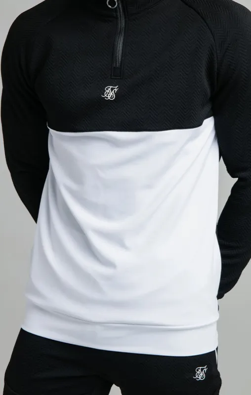 Black Quarter Zip Funnel sold by Siksilk