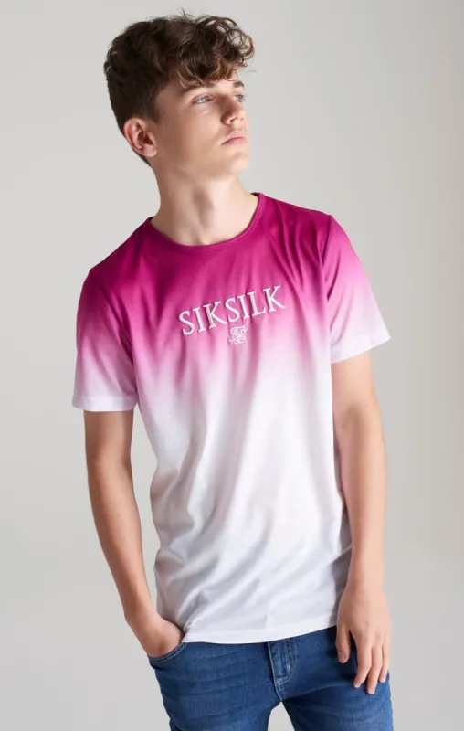 Boys Pink High Fade T-Shirt sold by Siksilk