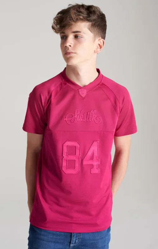Boys Pink Retro Sports T-Shirt sold by Siksilk
