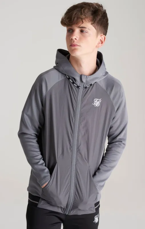SikSilk Fusion Zip Through - Grey sold by Siksilk