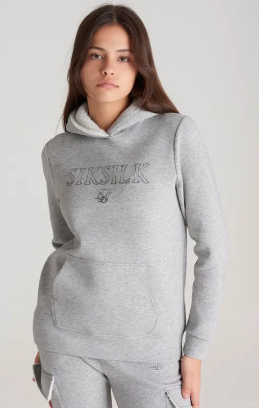 SikSilk Borg Overhead Hoodie - Grey Marl sold by Siksilk