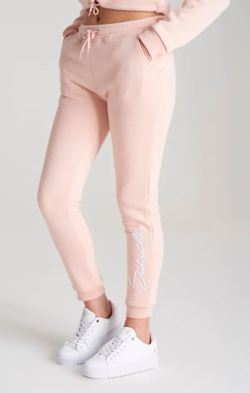 Girls Pink Signature Jogger sold by Siksilk