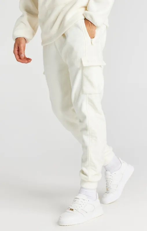 Ecru Polar Fleece Relaxed Jogger sold by Siksilk