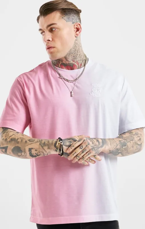 Messi x SikSilk Pink Oversized Fade T-Shirt sold by Siksilk