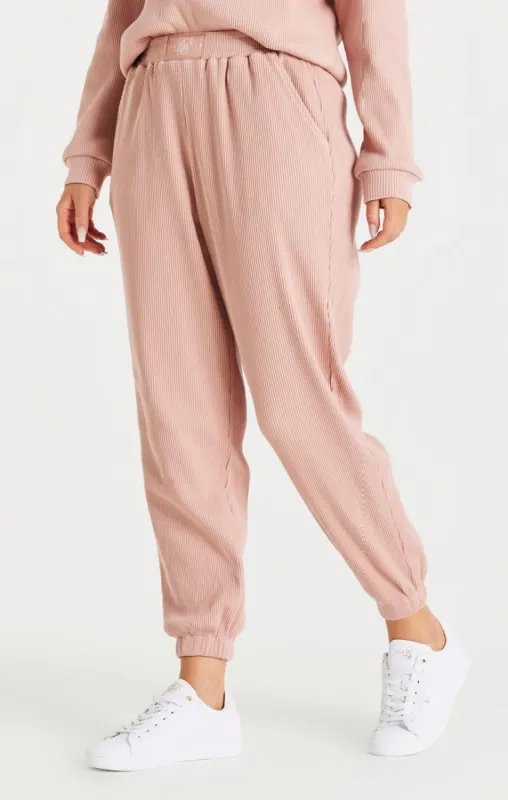 SikSilk Rib Joggers - Pink sold by Siksilk