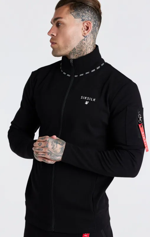 Black Flight Funnel Zip Through Hoodie sold by Siksilk