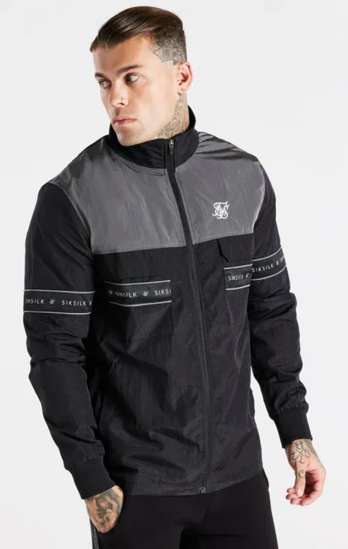 Black Funnel Tape Jacket sold by Siksilk