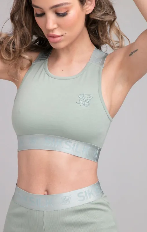 SikSilk Tape Strap Bralette - Sage sold by Siksilk
