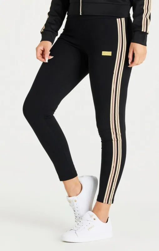 Black High Waist Legging sold by Siksilk