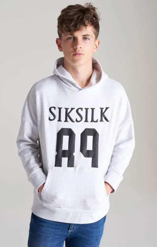 Boys Grey Relaxed Fit Hoodie sold by Siksilk