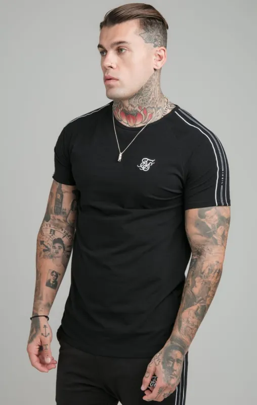 Black Muscle Fit T-Shirt sold by Siksilk