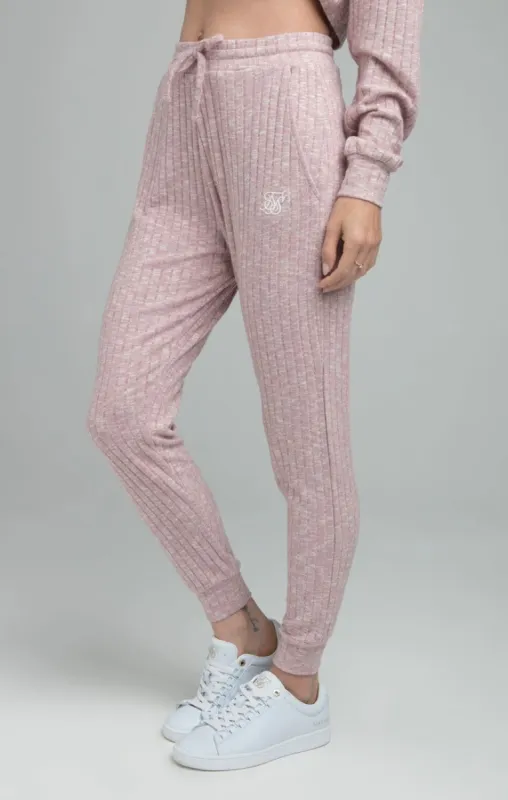 SikSilk Rib Lounge Pants - Pink sold by Siksilk