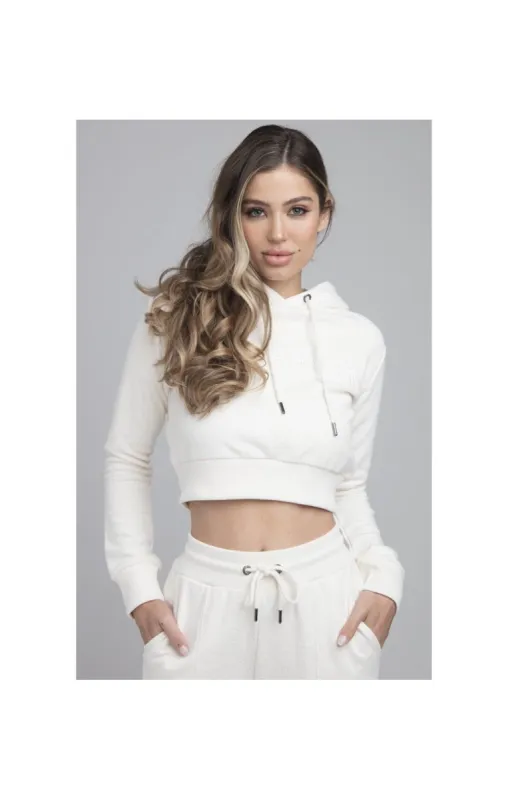 SikSilk Half & Half Overhead Hoodie - White sold by Siksilk