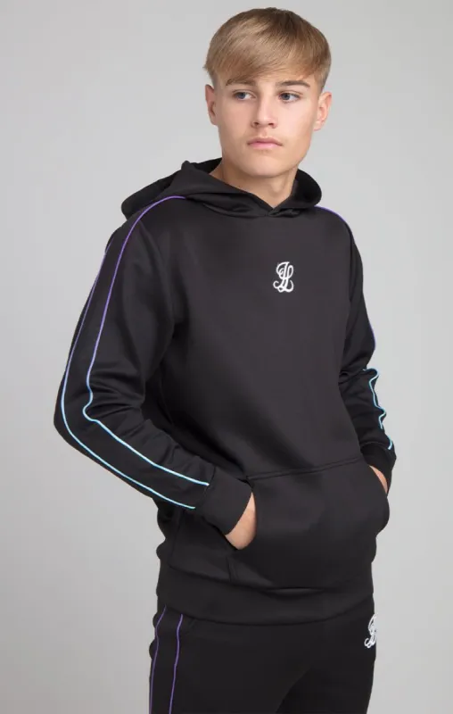 Boys Illusive Black Overhead Hoodie sold by Siksilk