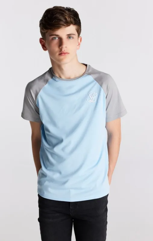 Boys Illusive Blue Raglan T-Shirt sold by Siksilk