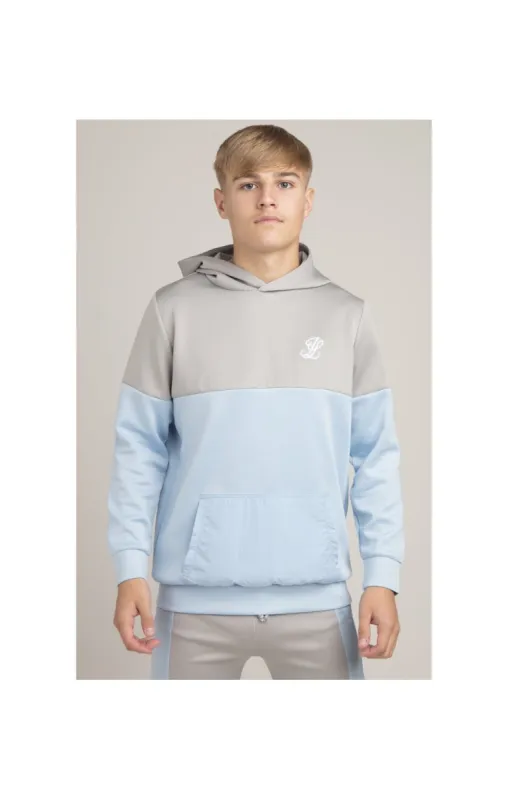 Boys Illusive Grey Cut And Sew Overhead Hoodie sold by Siksilk
