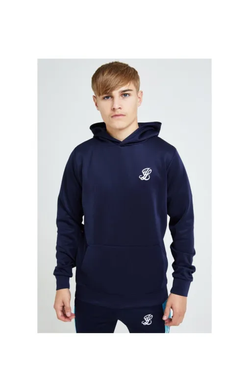 Illusive London Flux Taped Overhead Hoodie - Navy & Blue sold by Siksilk
